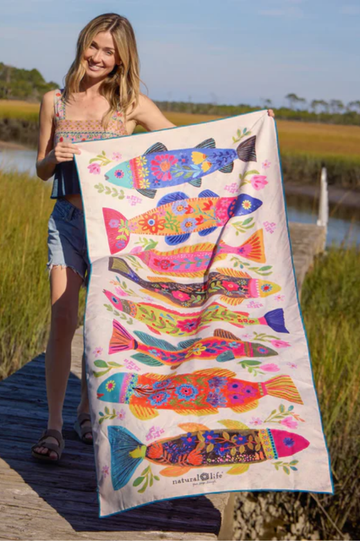 Double Sided Microfiber Beach Towel | Natural Life
