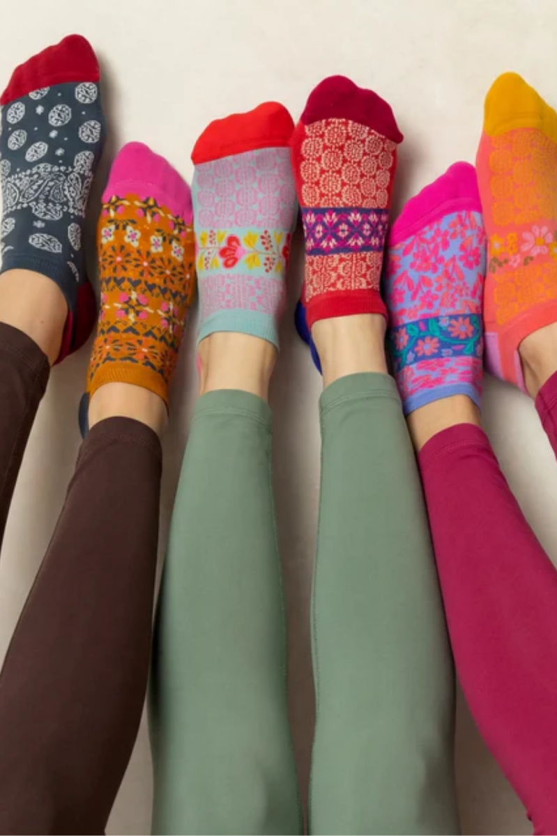 Favorite Fitness Socks, Set of 3 | Coral