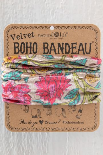 Velvet Boho Bandeau - Lush Zinnias | Natural Life