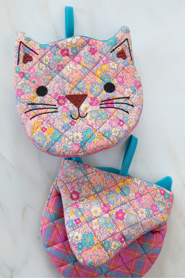 Cat Mini Oven Mitts | Natural Life