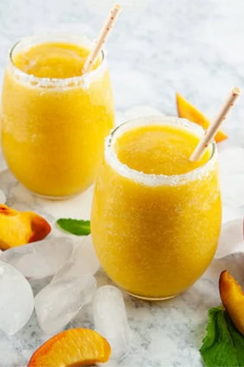 Peach Bellini Frozen Cocktail