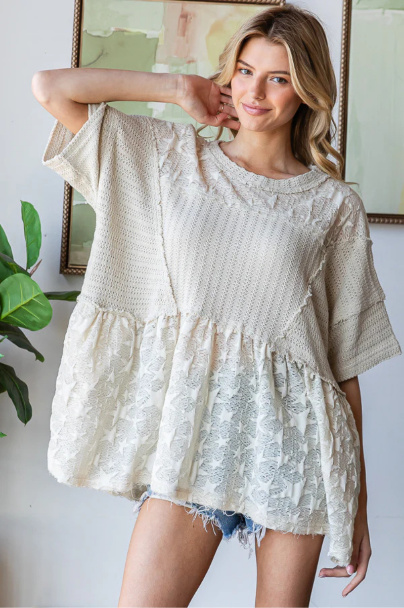 All American Star Jacquard Top | Final Sale