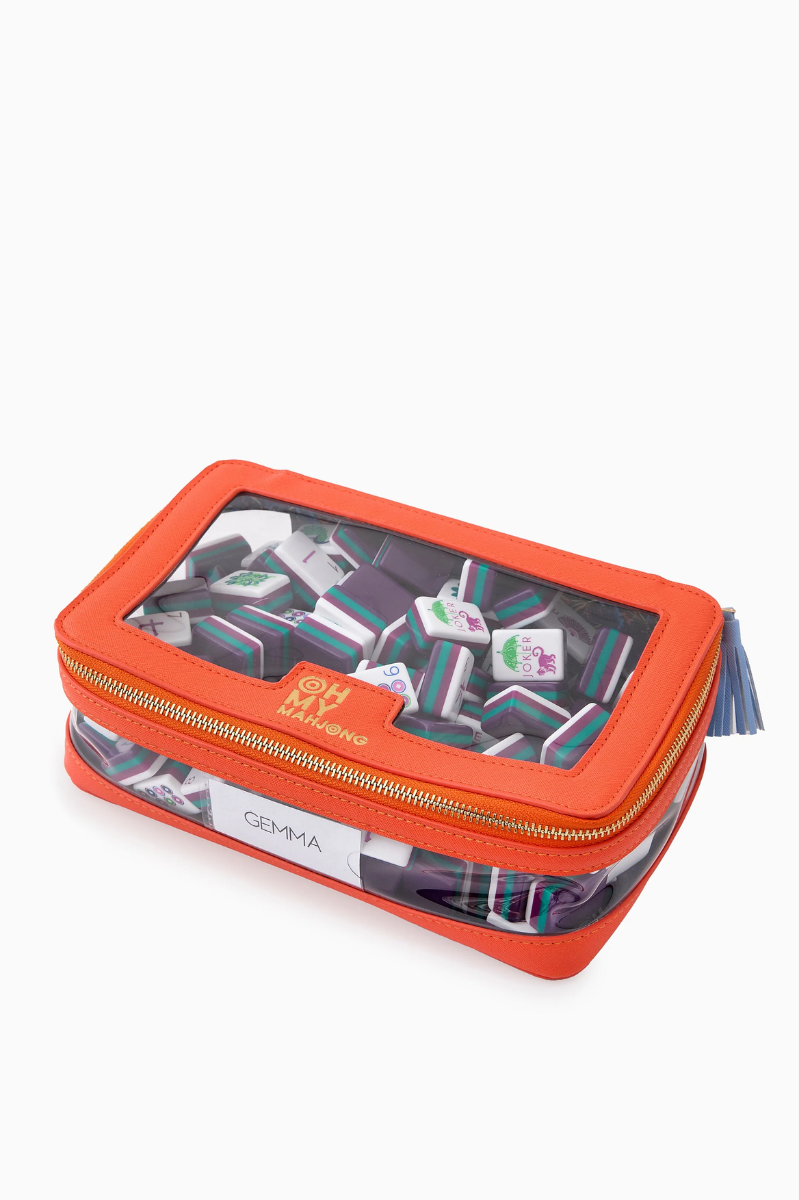 Orange Tile Storage Bag | Oh My Mahjong