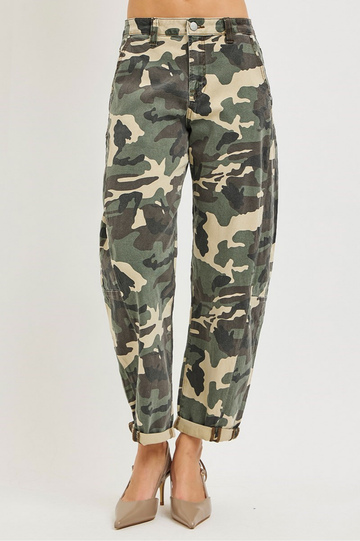 RISEN Army Barrel Double Roll Up Jeans