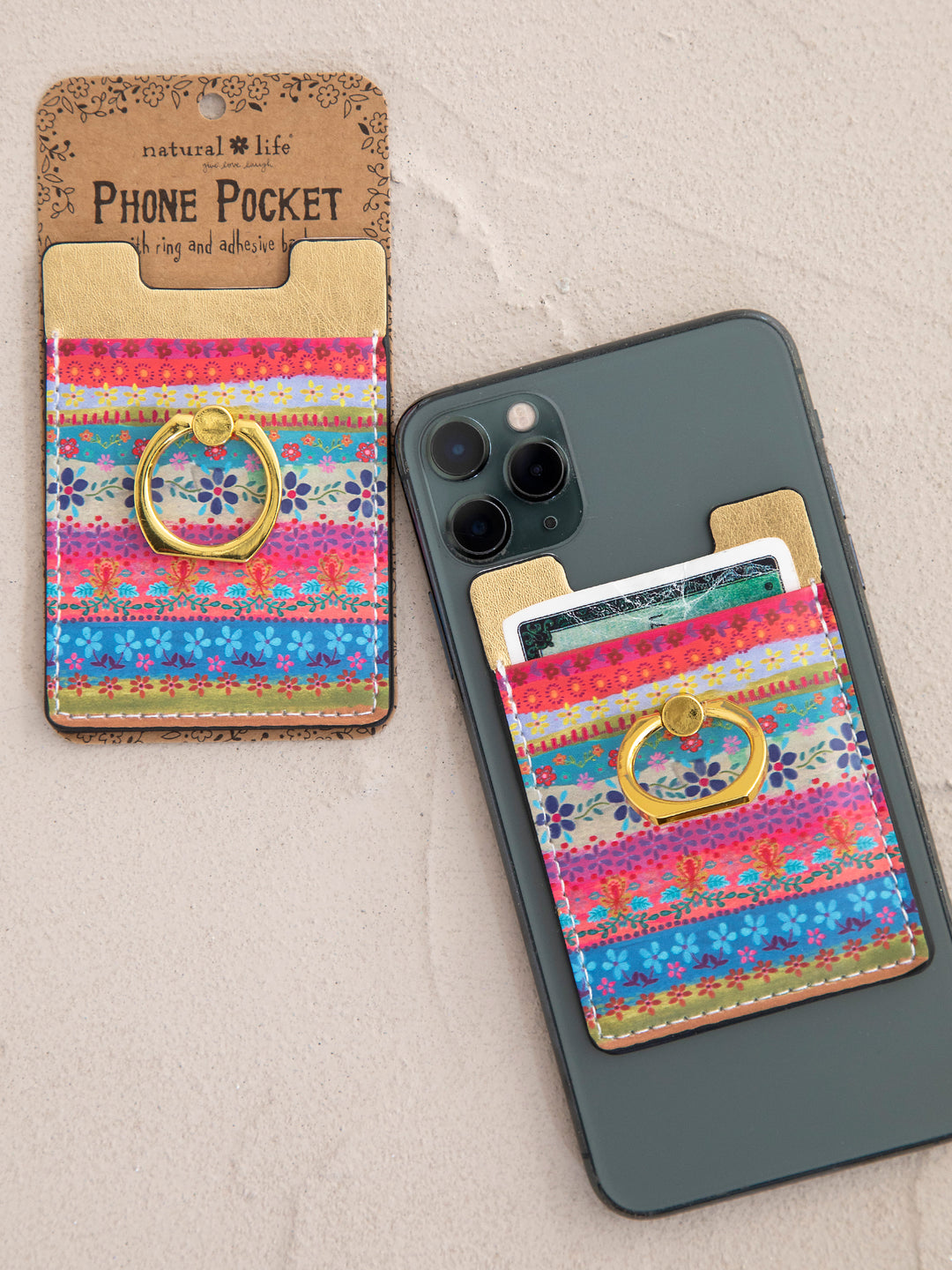 Pocket Phone Ring - Folk Borders | Natural Life