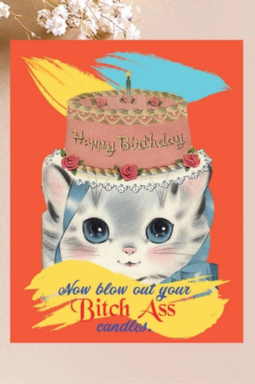 Bitch Ass Candles | Birthday Card