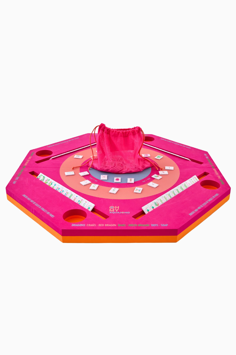 COMING SOON! Pink Aqua Jong Pool Mat | Oh My Mahjong