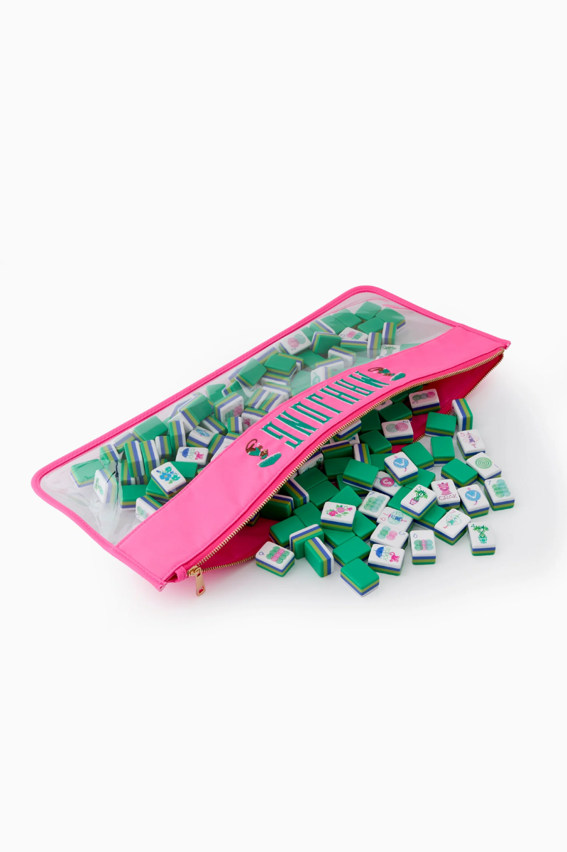 Pink Monkey Mahjong Bag | Oh My Mahjong
