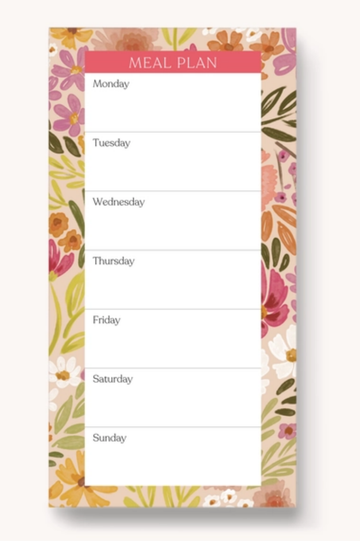 Magnetic Meal Plan Notepad