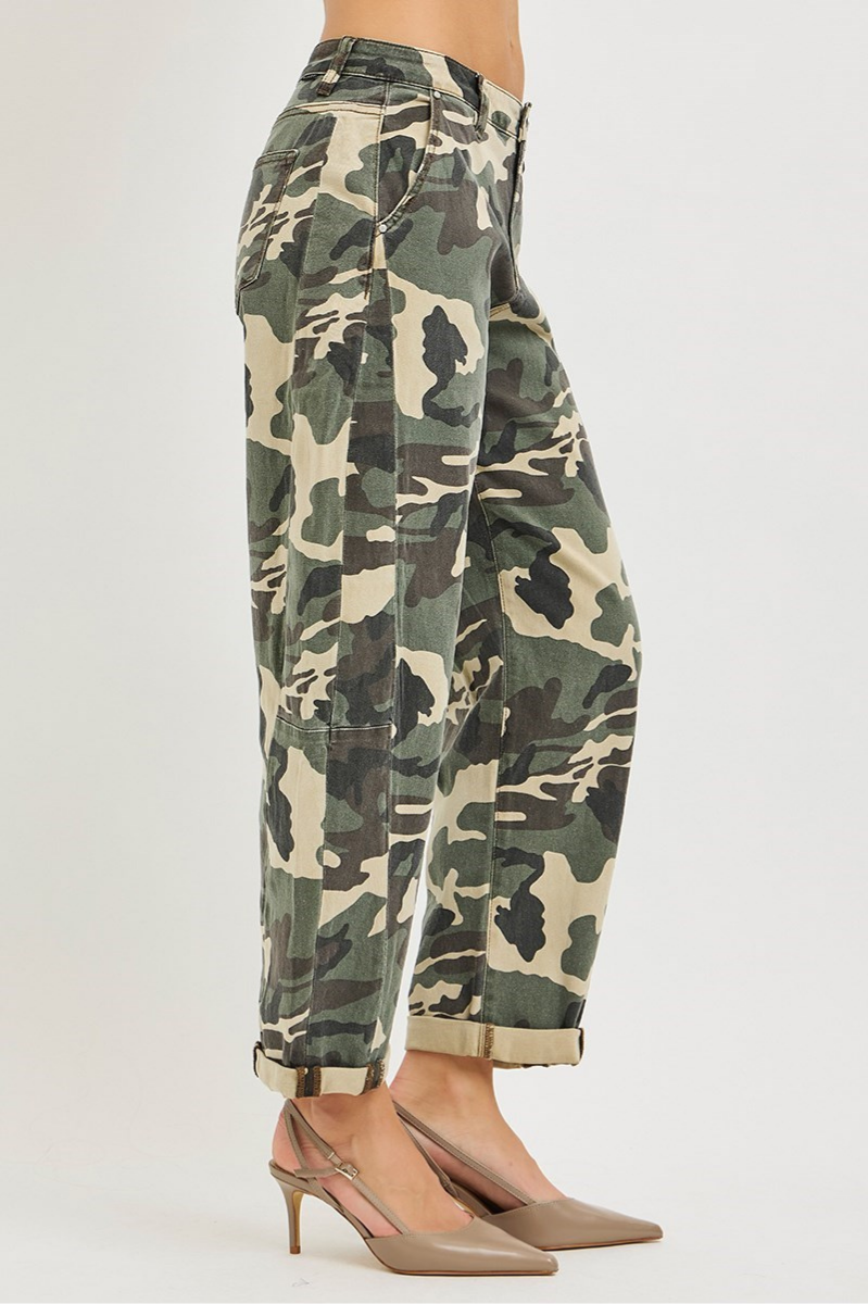 RISEN Army Barrel Double Roll Up Jeans
