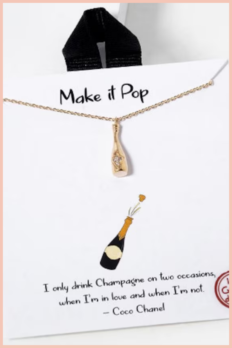Make It Pop Champagne Necklace