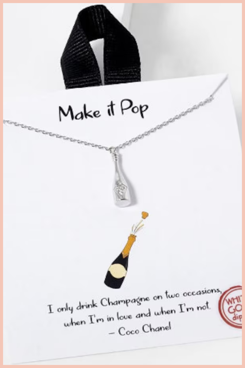 Make It Pop Champagne Necklace