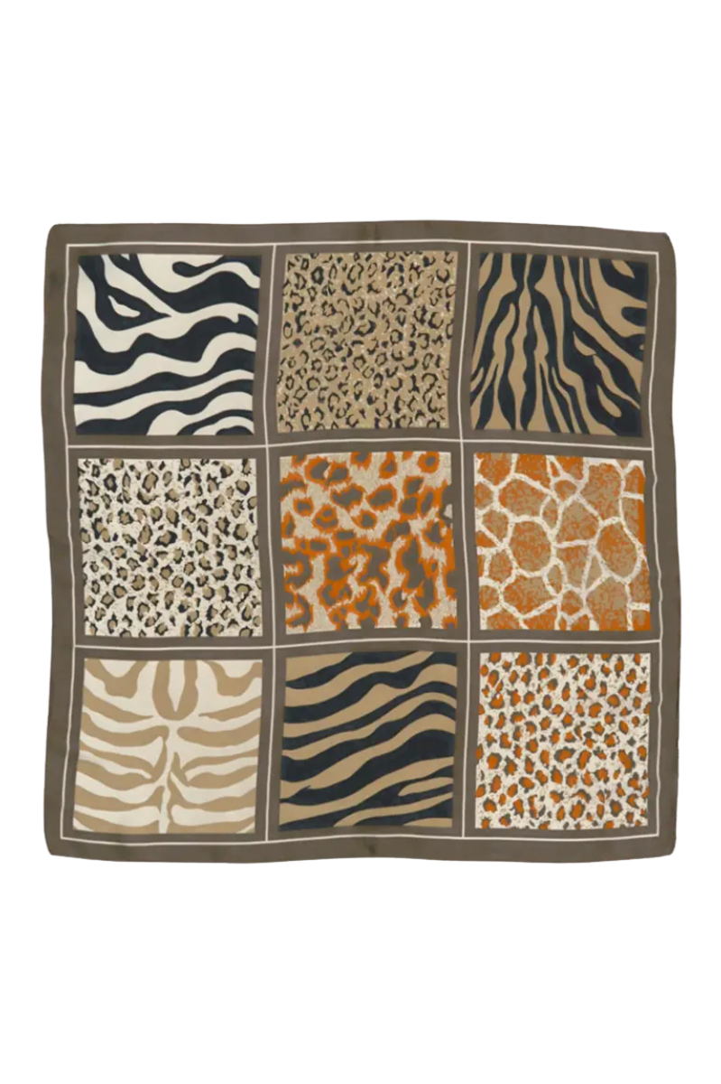 Wild Side Silky Bandana Scarf