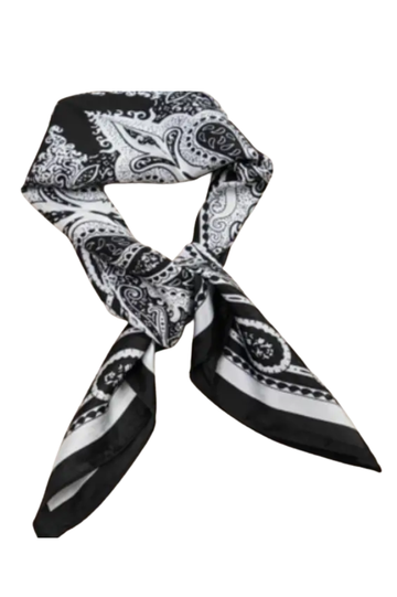 Abstract Paisley Silky Bandana Scarf