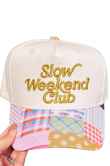 Slow Weekend Club Patchwork Trucker Hat