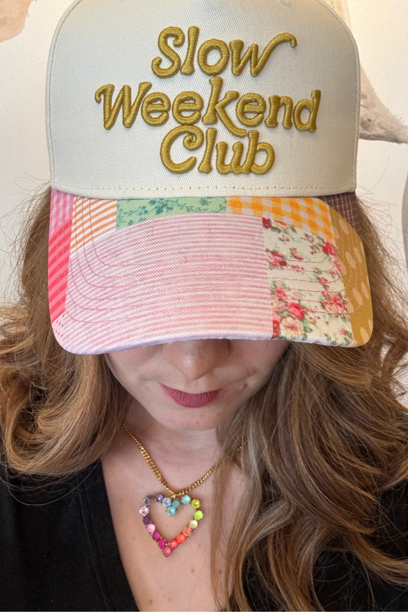 Slow Weekend Club Patchwork Trucker Hat