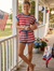 Americana Striped Relaxed Fit Top | Final Sale