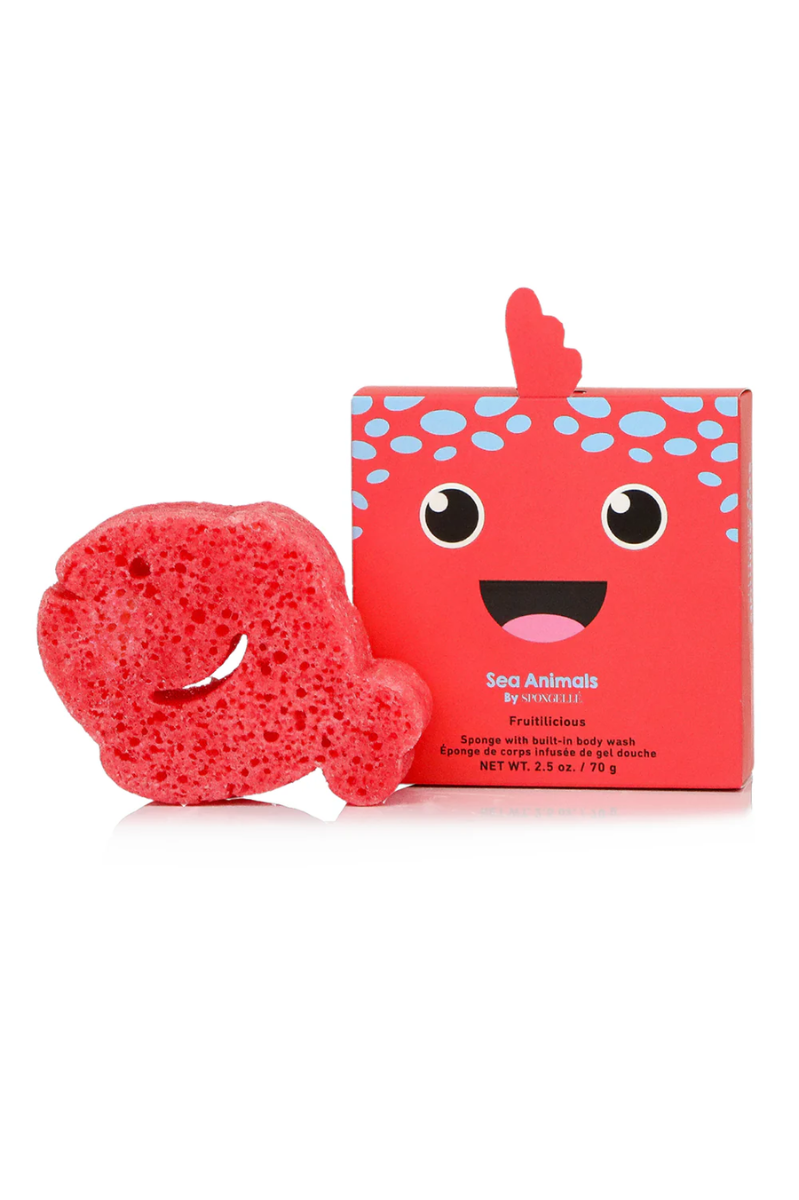 Sea Animals Bath Sponge + Built in Cleanser | Spongell¨¦