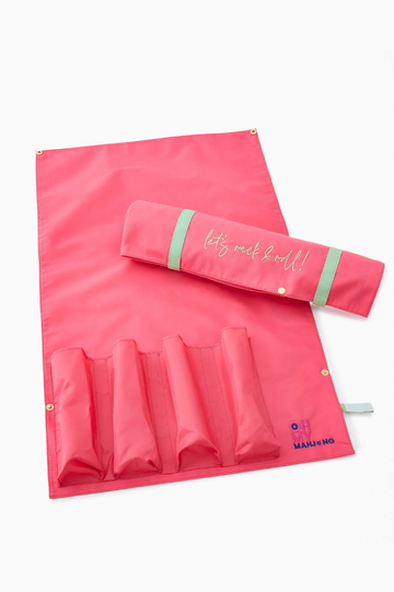 Strawberry Pink Let's Rack & Roll Bag | Oh My Mahjong