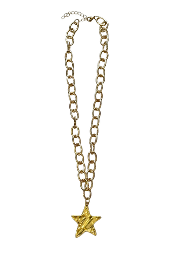 Retro Star Chunky Chain Necklace