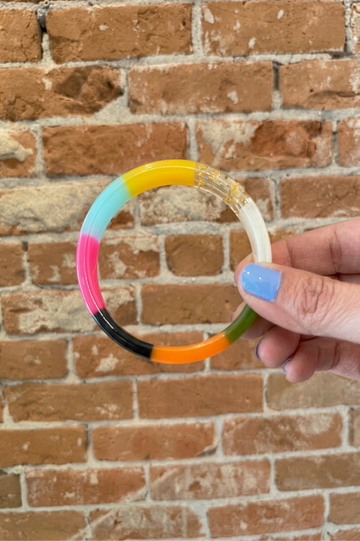 Color Crush Striped Bangle + Acrylic Detail