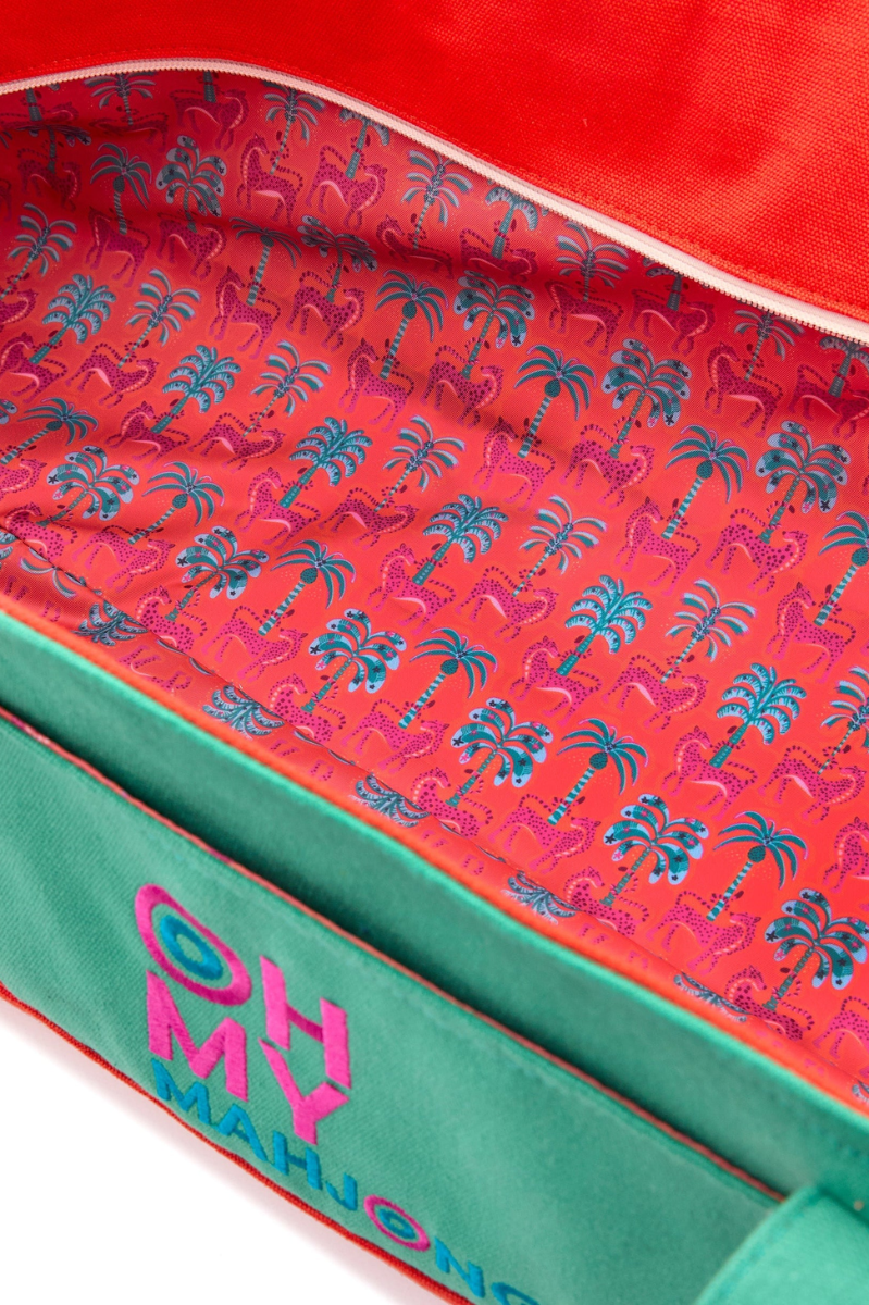 Teal Mat Storage Bag | Oh My Mahjong