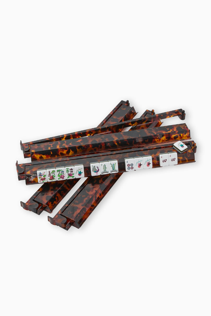 Tortoise Shell Rack & Pusher Set | Oh My Mahjong