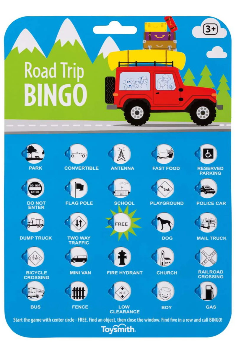 On the Way Games Road Trip Bingo