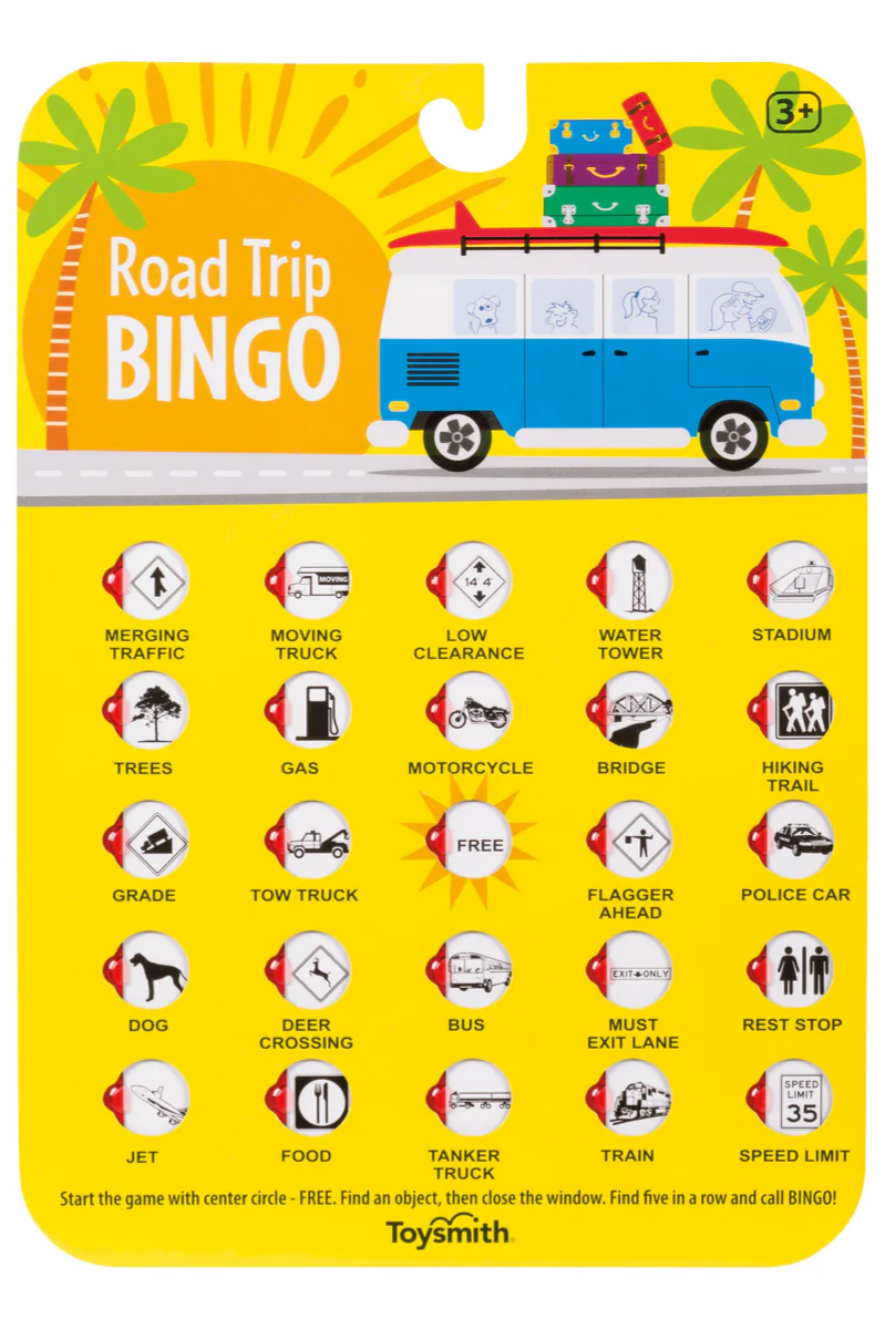 On the Way Games Road Trip Bingo