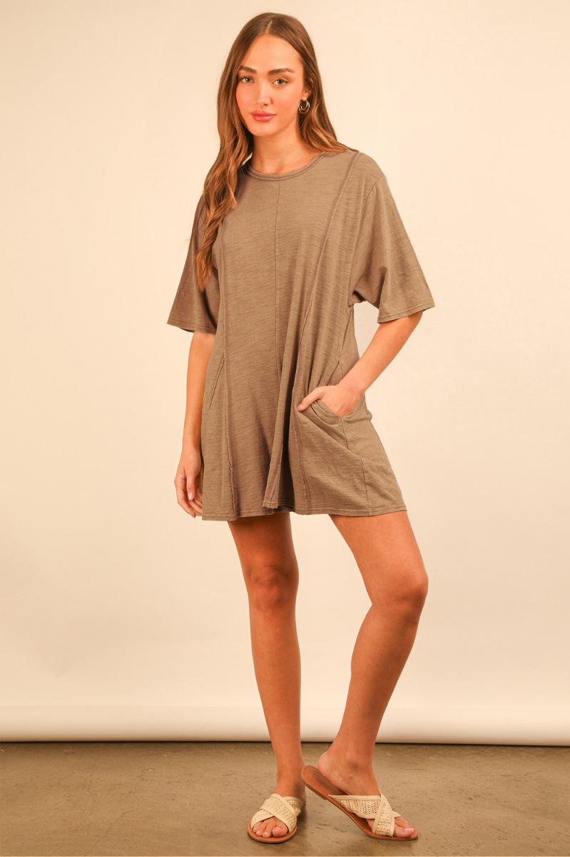 Mineral Washed Comfy Knit Romper | Final Sale