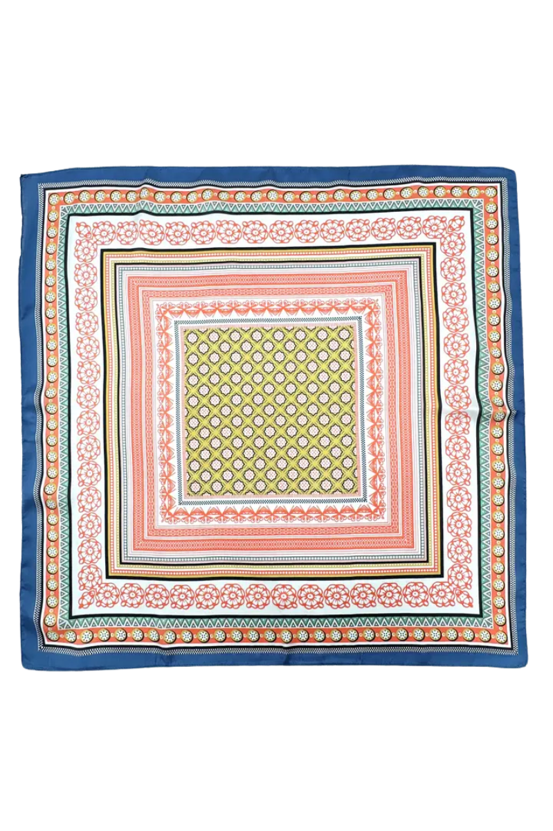 Boho Print Square Scarf