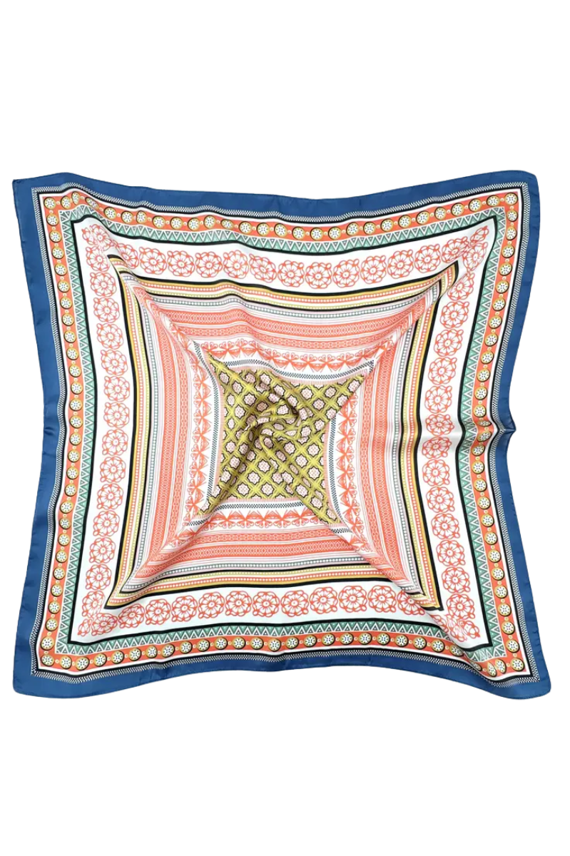 Boho Print Square Scarf