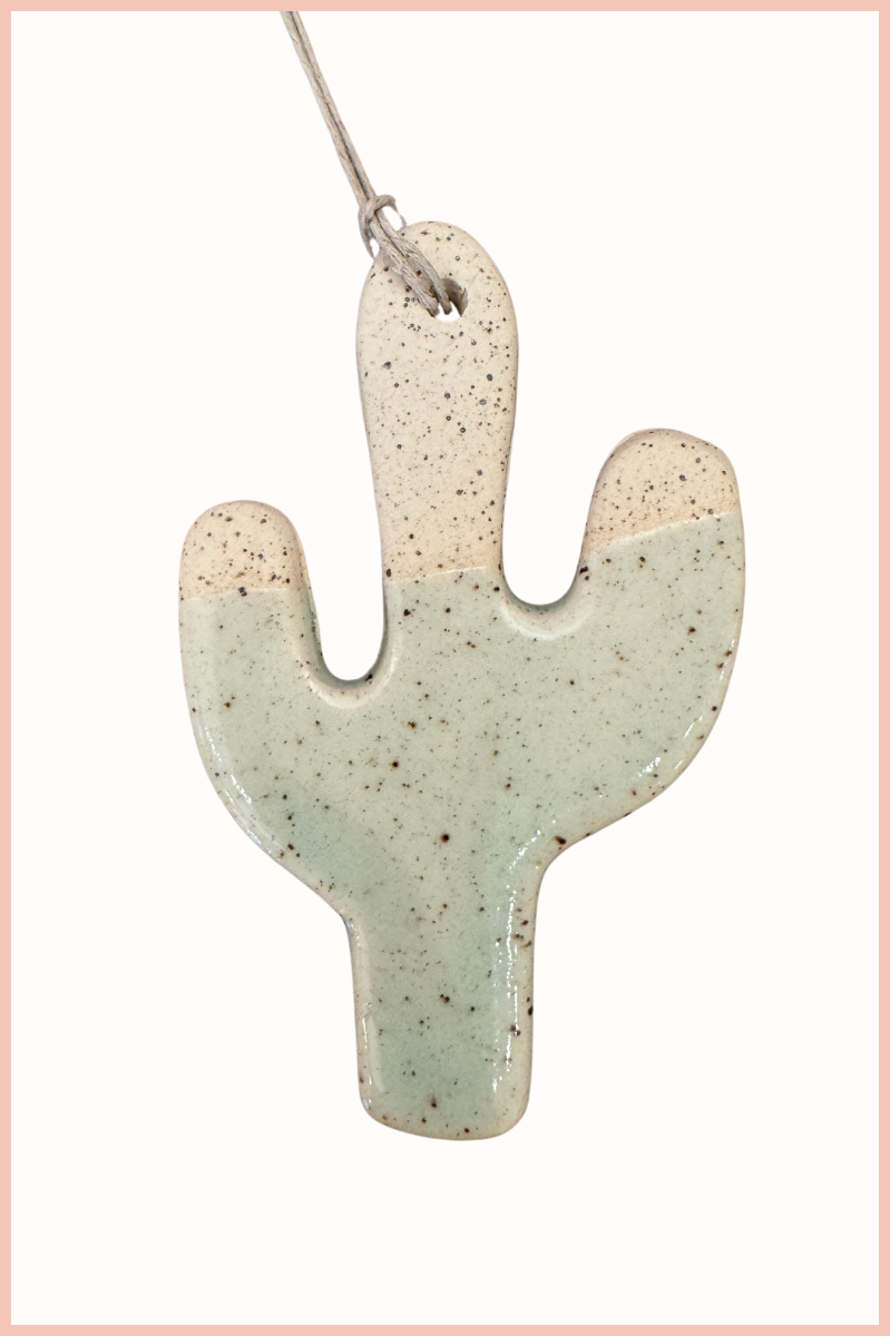 Handmade Cactus Ornament | Everhart Ceramics