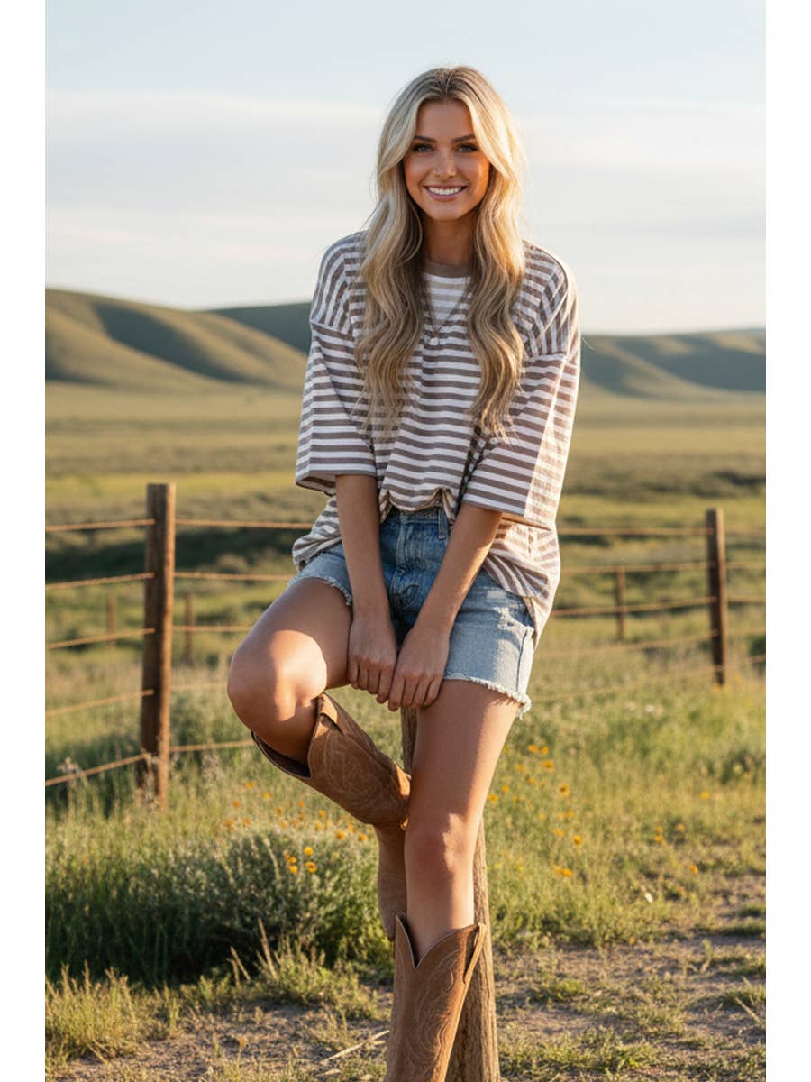 Striped Relaxed Everyday Tee