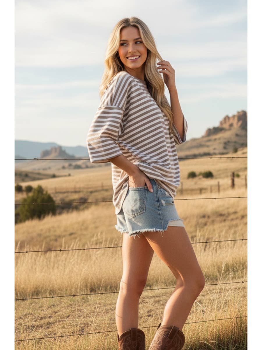 Striped Relaxed Everyday Tee