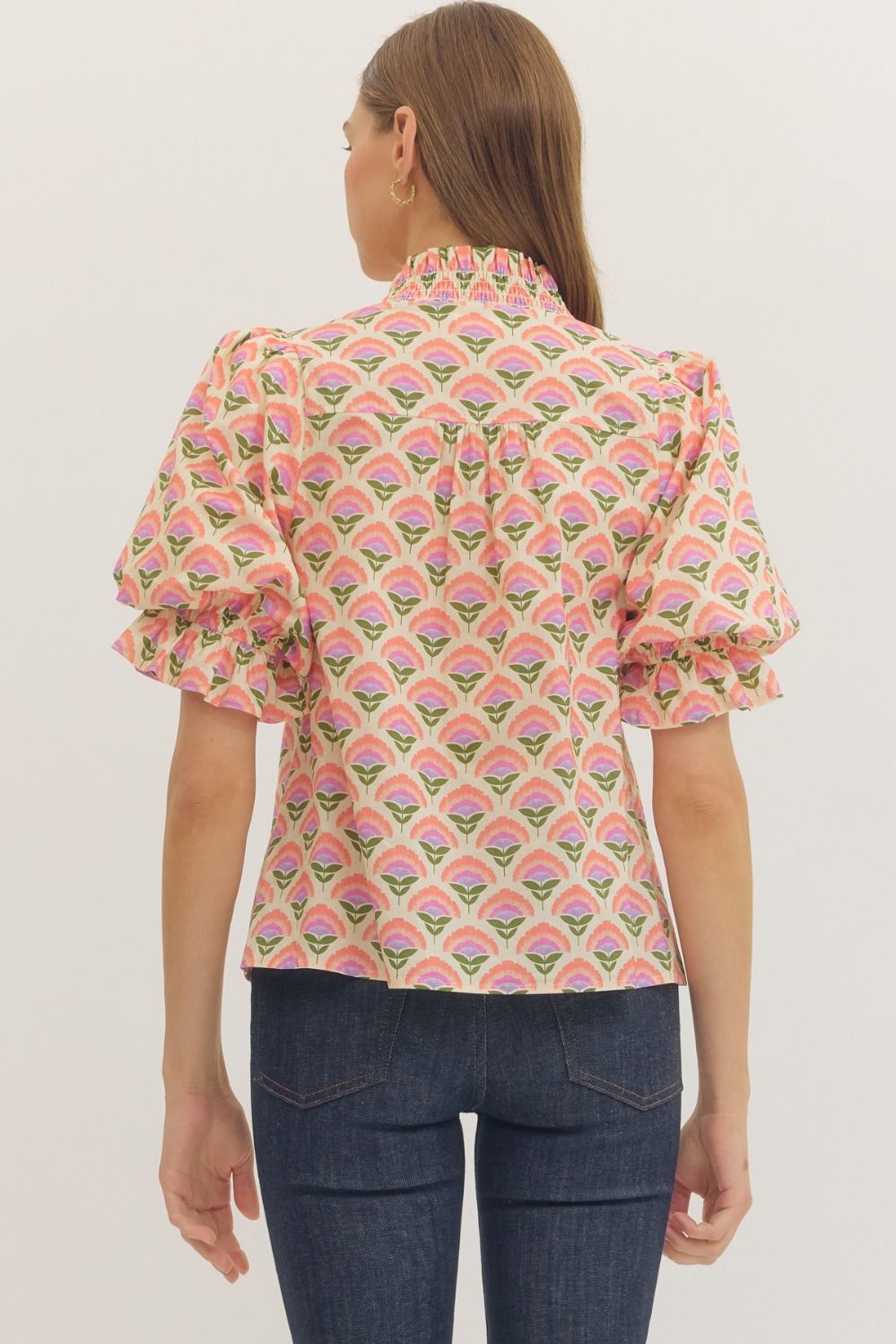 Fanned Flower Top