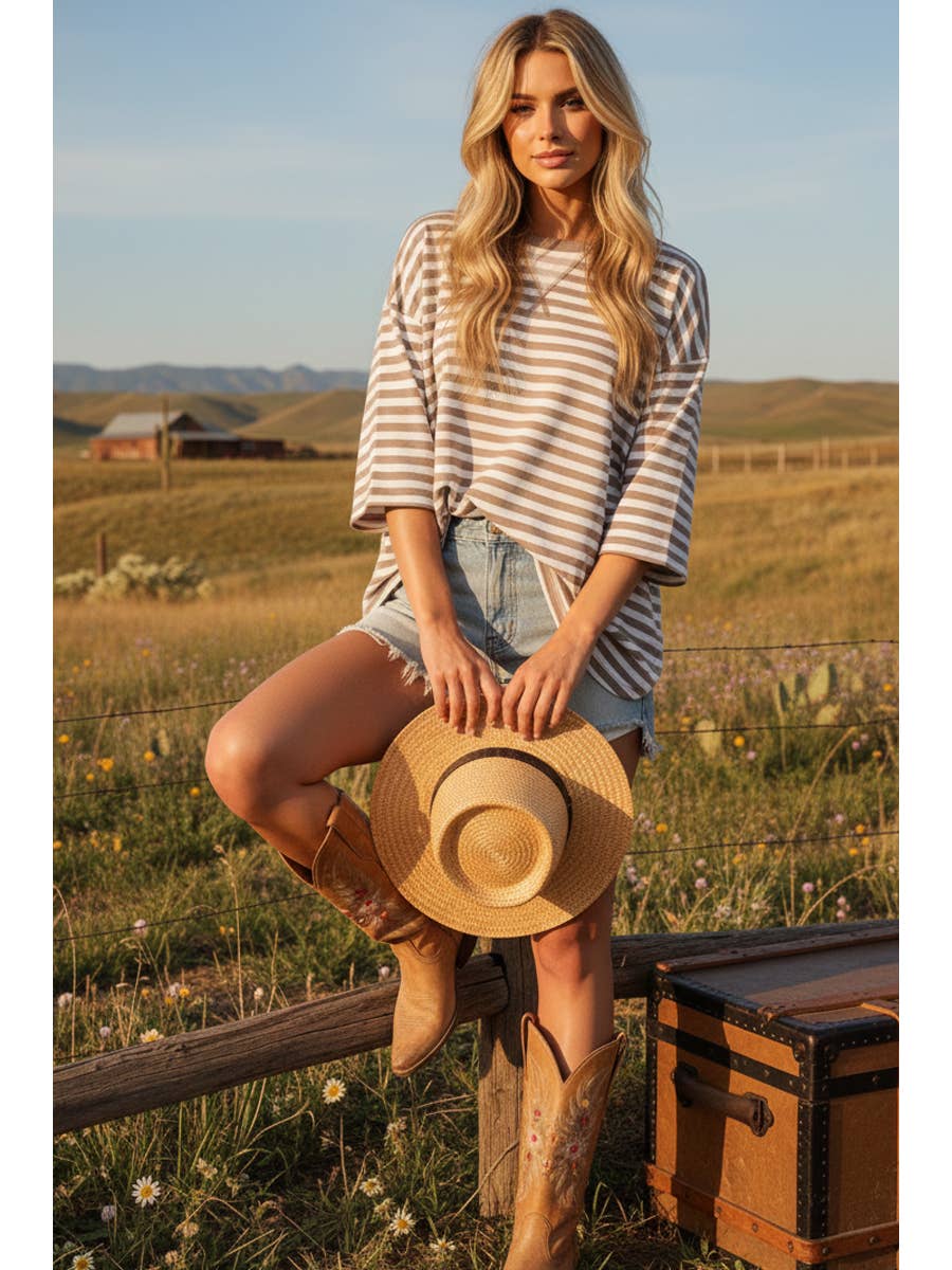 Striped Relaxed Everyday Tee