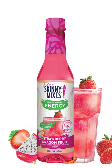 Sugar Free Strawberry Dragon Fruit Energy Syrup | Jordan's Skinny Mixes